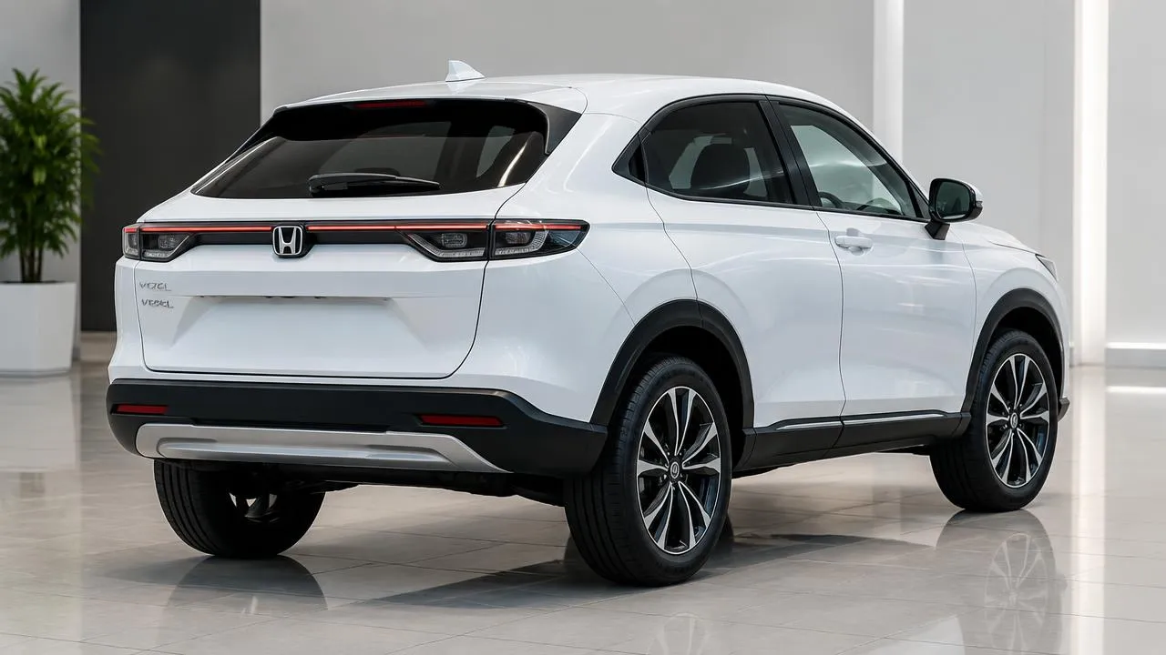 Honda Vezel — rear three-quarter exterior view
