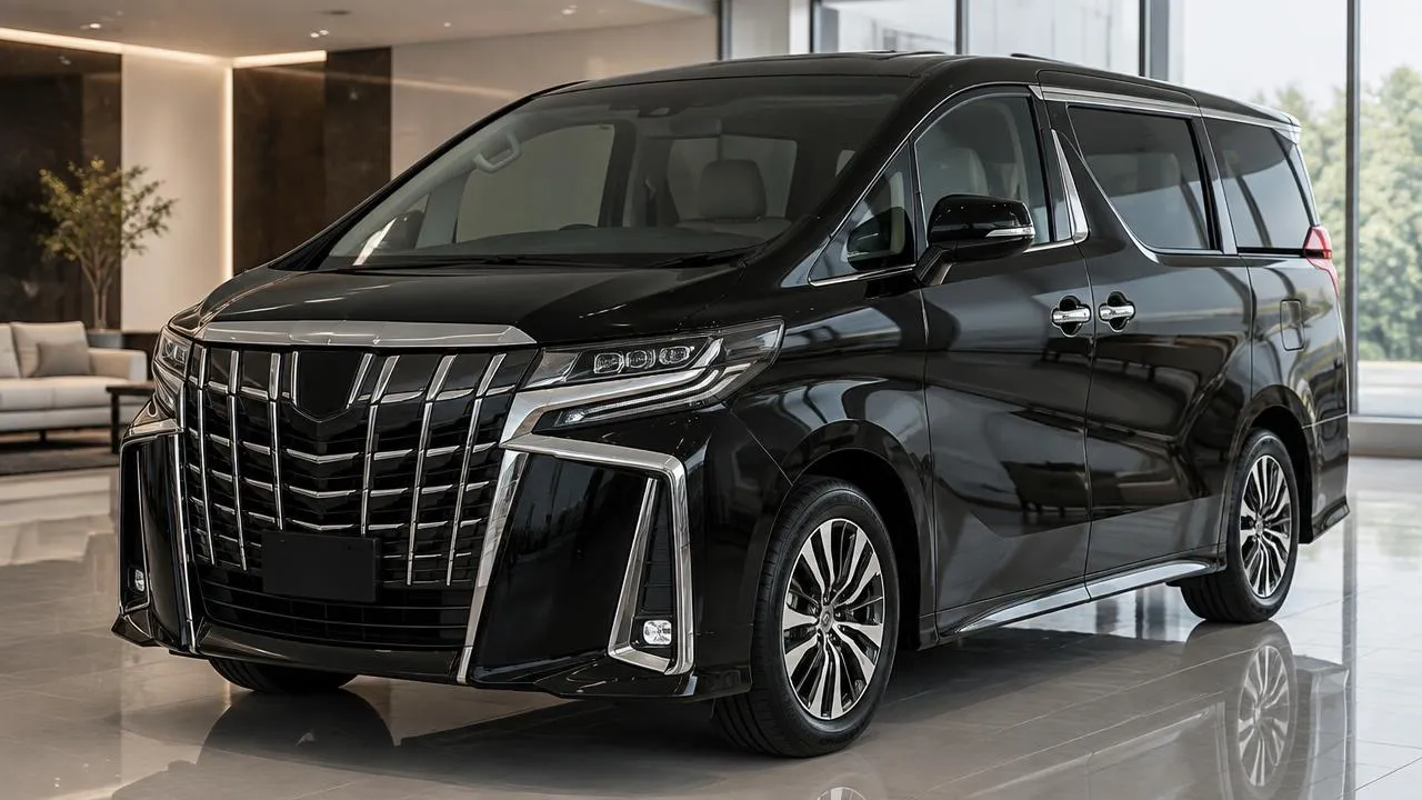 Toyota Alphard — front three-quarter view