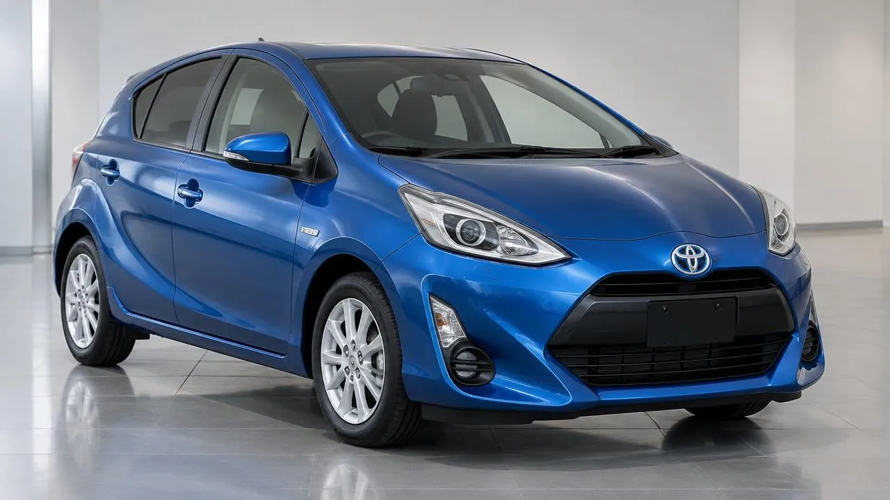 Toyota Aqua — front three-quarter view