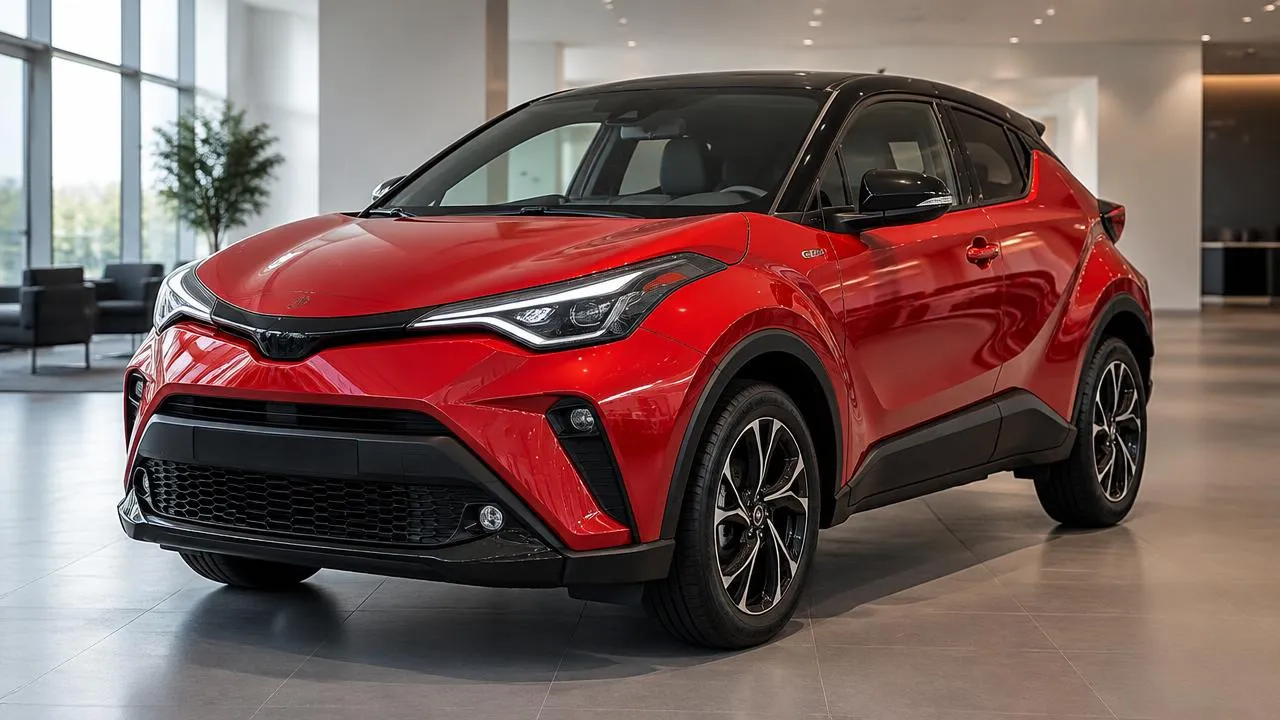 Toyota C-HR — front three-quarter view