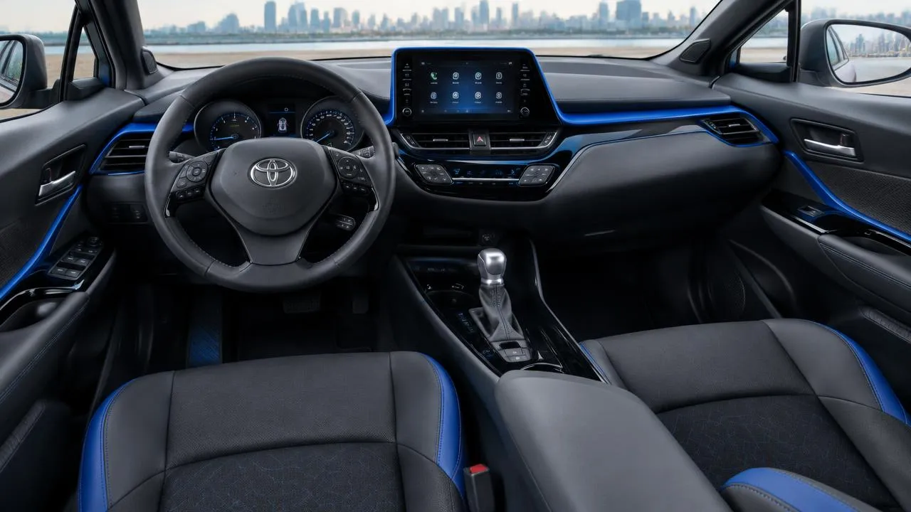 Toyota C-HR — dashboard and front interior