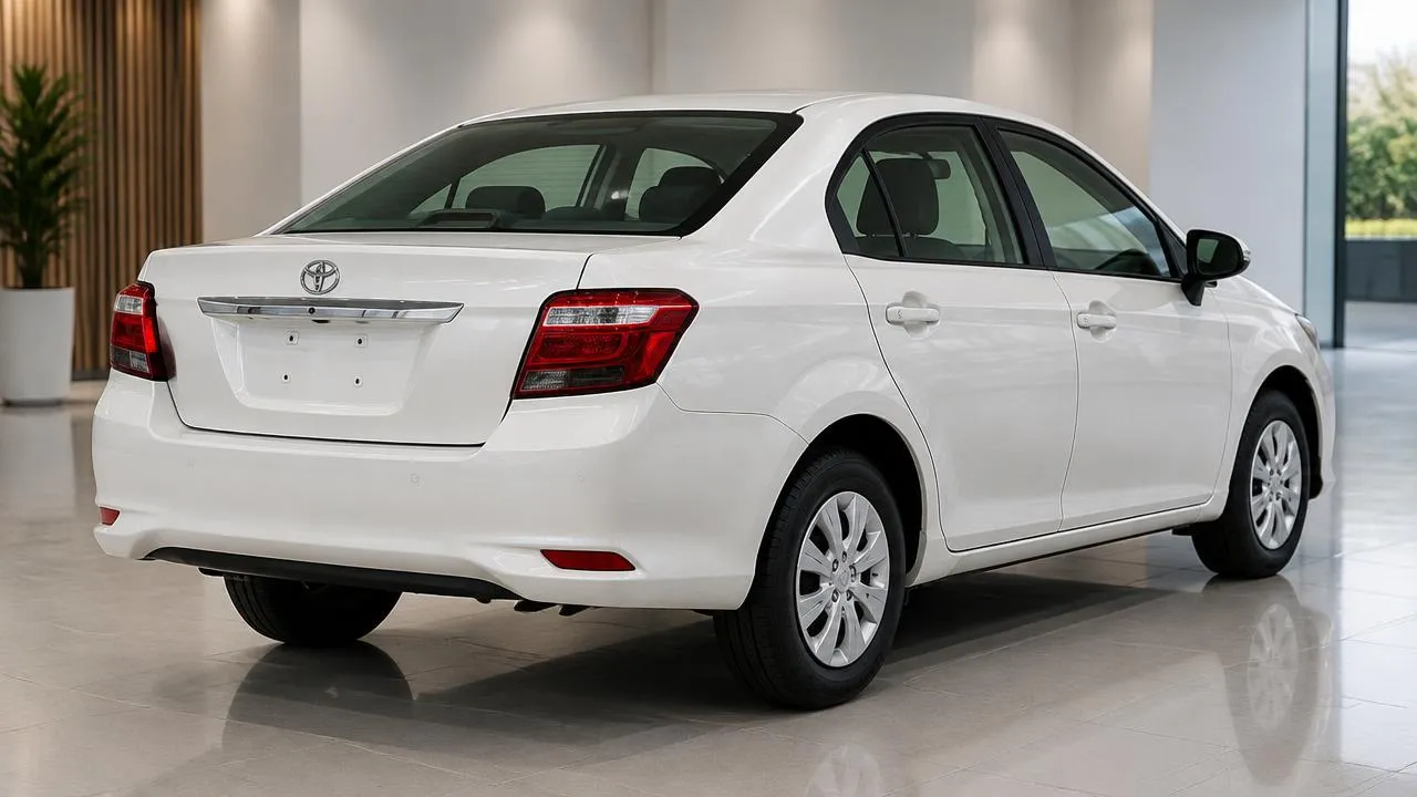 Toyota Corolla Axio — rear three-quarter exterior view