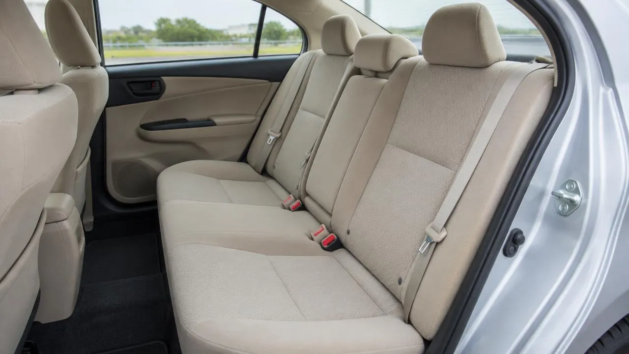 Toyota Corolla Axio — seating and cargo space