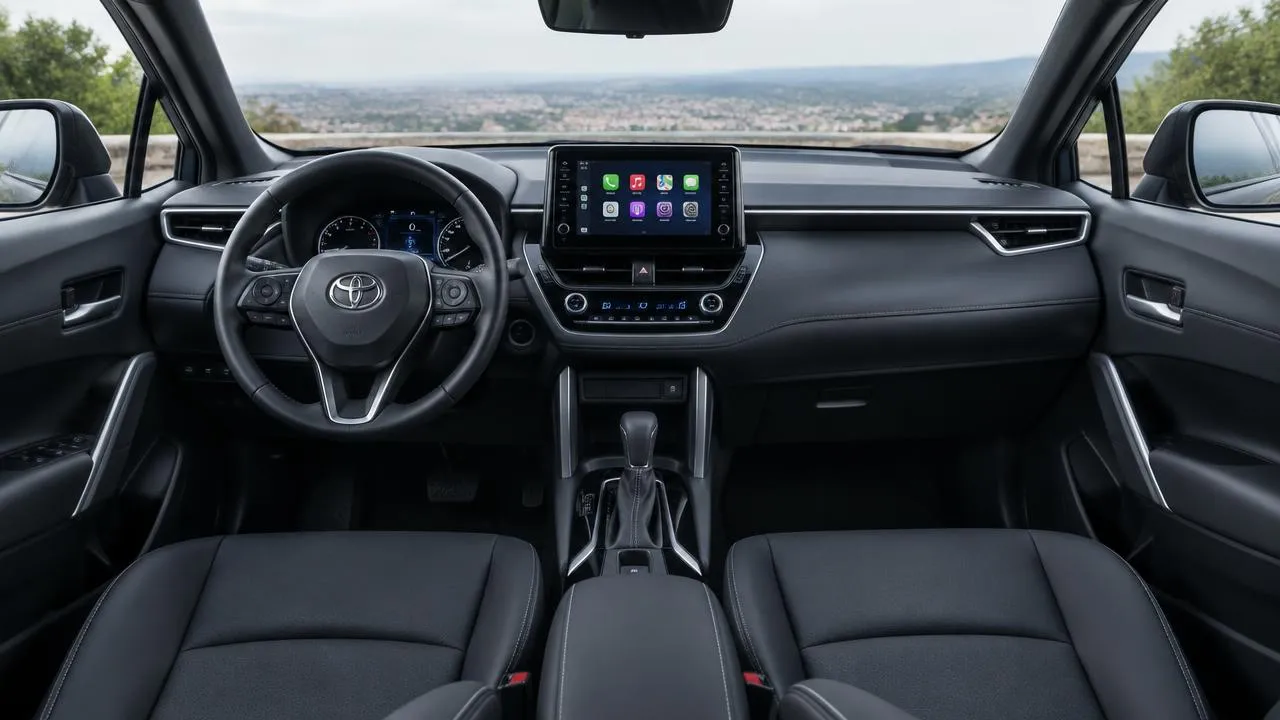 Toyota Corolla Cross — dashboard and front interior