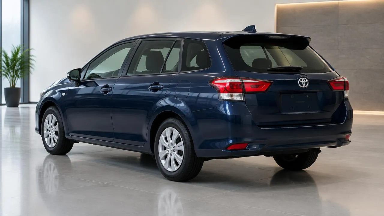 Toyota Corolla Fielder — rear three-quarter exterior view
