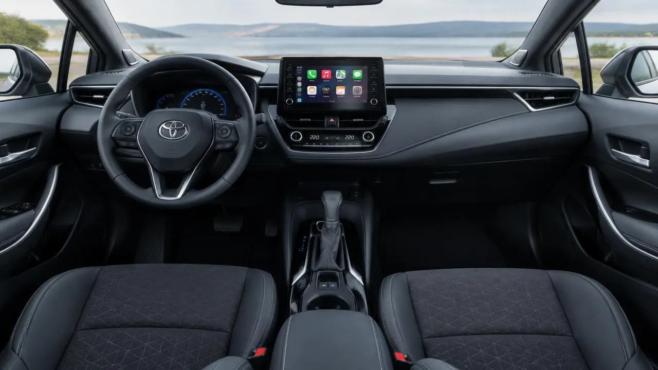 Toyota Corolla Touring — dashboard and front interior