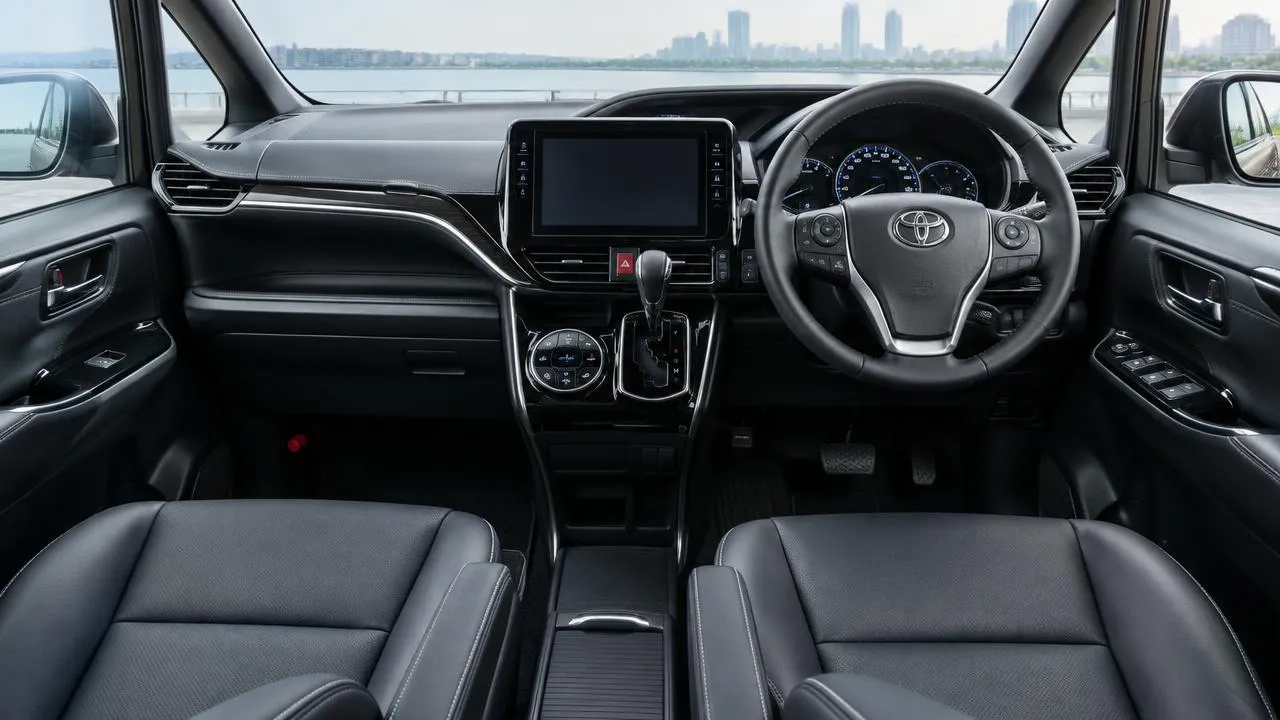 Toyota Esquire — dashboard and front interior