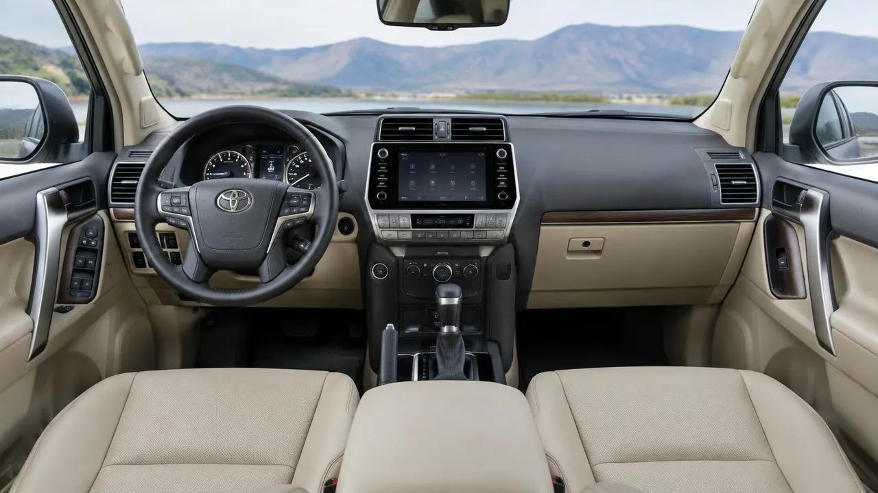Toyota Land Cruiser Prado — dashboard and front interior