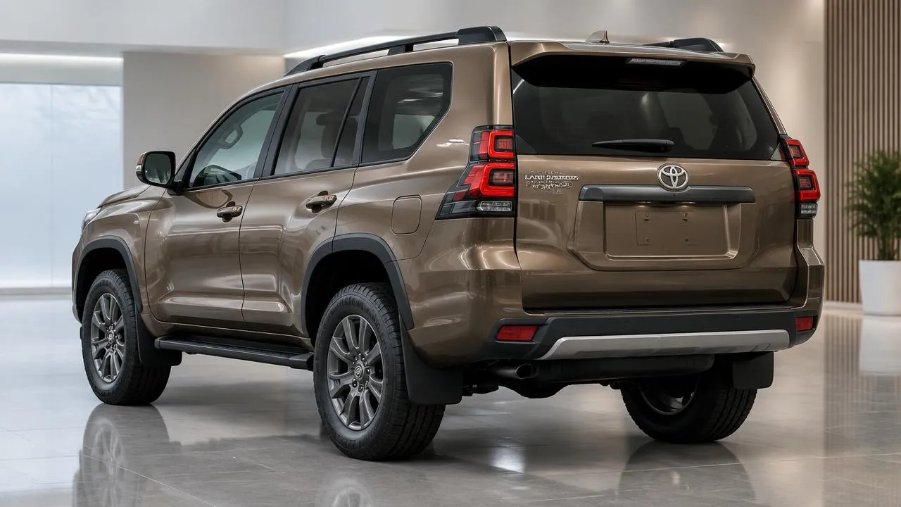 Toyota Land Cruiser Prado — rear three-quarter exterior view