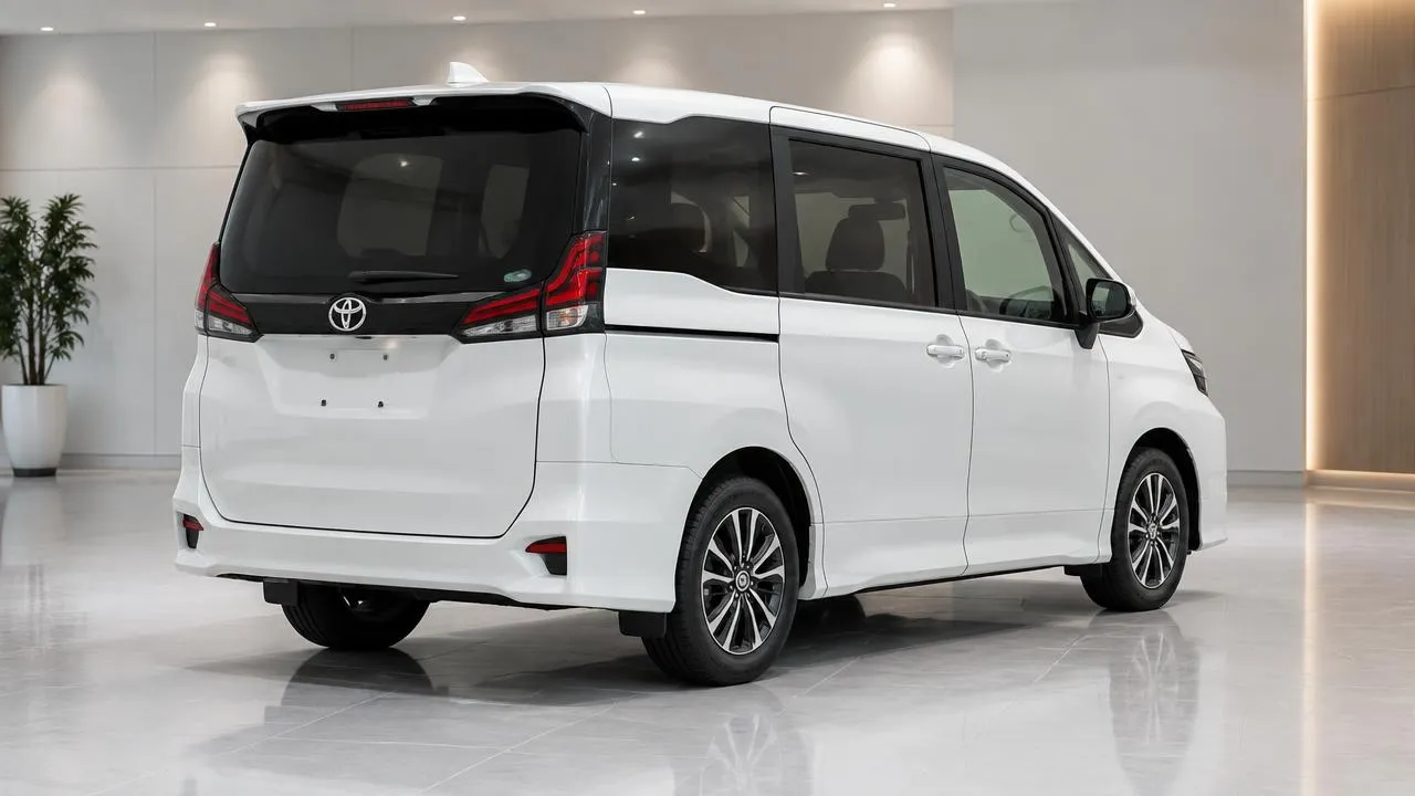 Toyota Noah — rear three-quarter exterior view