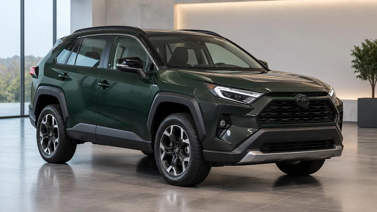 Toyota RAV4 — front three-quarter view
