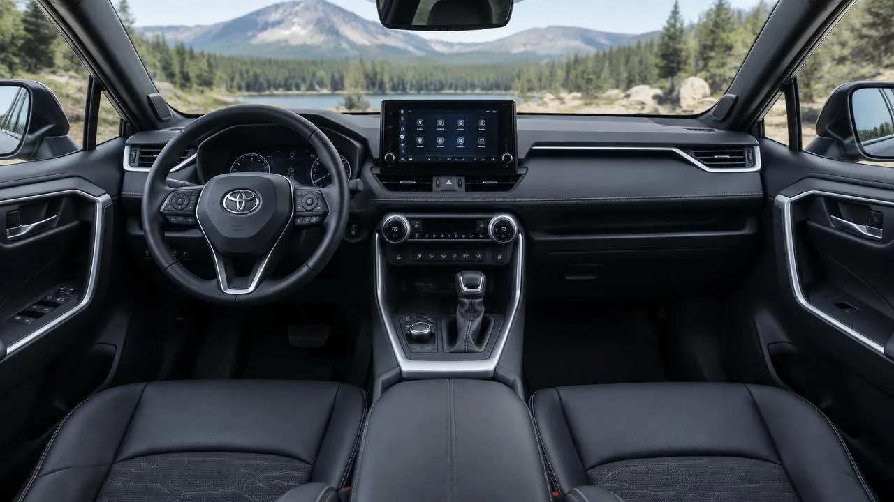 Toyota RAV4 — dashboard and front interior