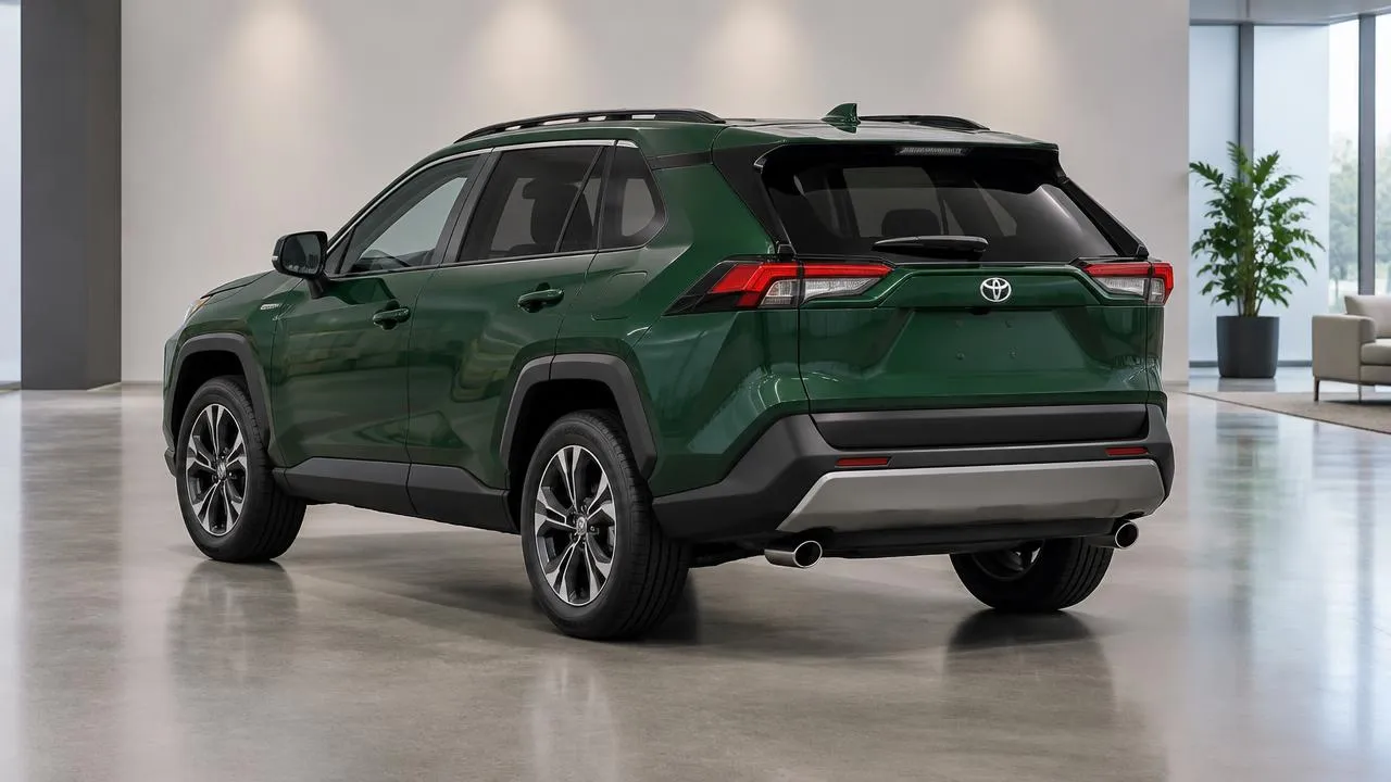 Toyota RAV4 — rear three-quarter exterior view