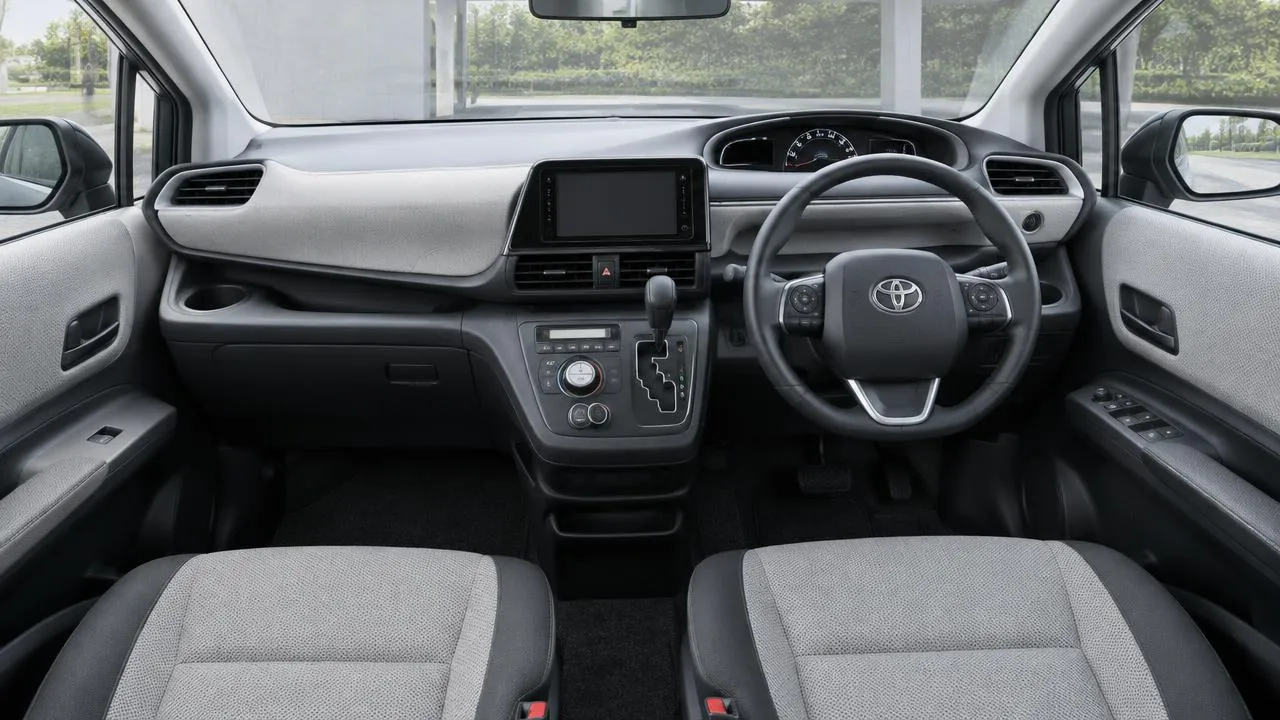 Toyota Sienta — dashboard and front interior