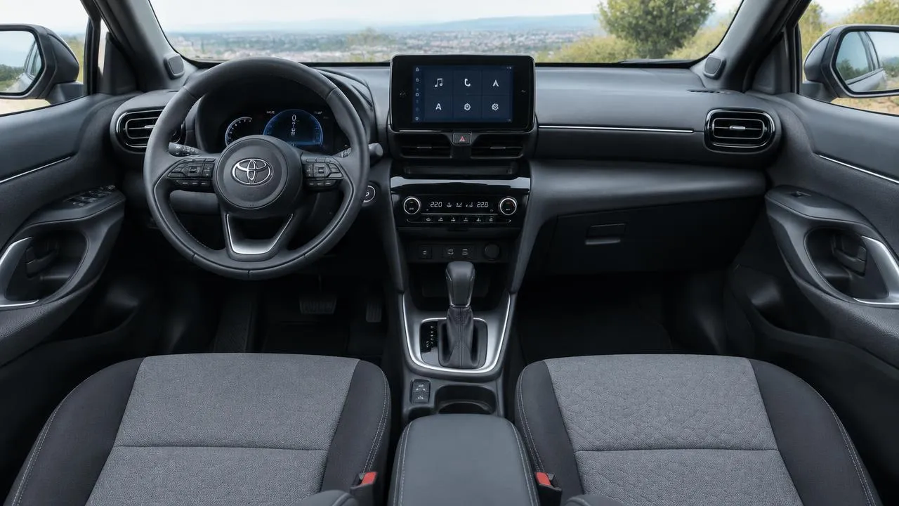 Toyota Yaris Cross — dashboard and front interior