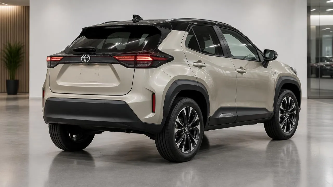 Toyota Yaris Cross — rear three-quarter exterior view